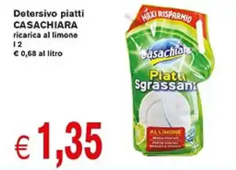 Casachiara Detersivo Piatti Ricarica Al Limone l 2