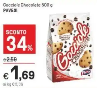 Iper La Grande Pavesi Gocciole Chocolate 500 g offerta