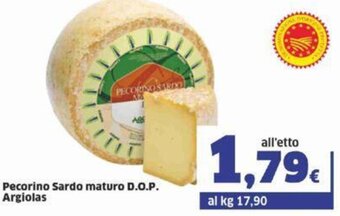 Sigma Pecorino Sardo Maturo D.O.P. Argiolas offerta