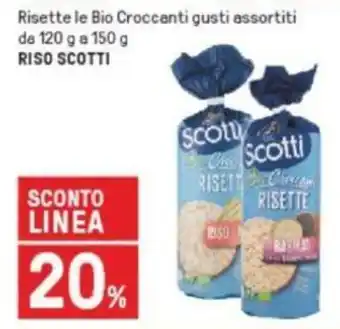Riso Scotti Risette le Bio Croccanti gusti assortiti da 120 g a 150 g