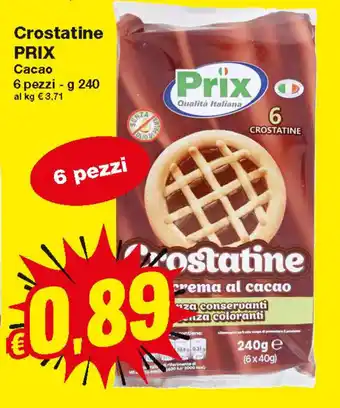 Prix Quality Prix Crostatine 6 pezzie 240g offerta