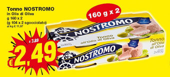 Prix Quality Nostromo Tonno 160g x 2 offerta