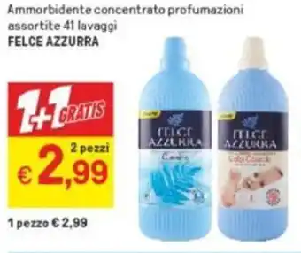 Iper La Grande Felce Azzurra Ammorbidente concentrato profumazioni assortite 41 lavaggi offerta