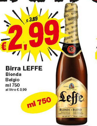 Prix Quality Leffe Birra 750ml offerta