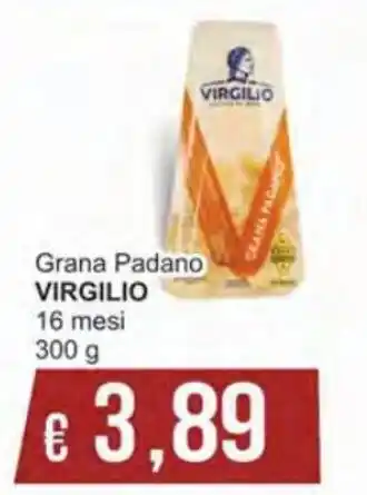 Italy Cash Virgilio Grana Padano 16 mesi 300 g offerta