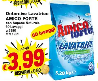Prix Quality Amico Forte Detersivo Lavatrice 5280g offerta