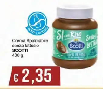 Italy Cash Scotti Crema Spalmabile senza lattosio 400 g offerta