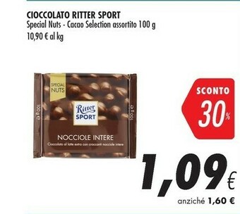 Coop Ritter sport Nocciole Intere 100 G(ml) offerta