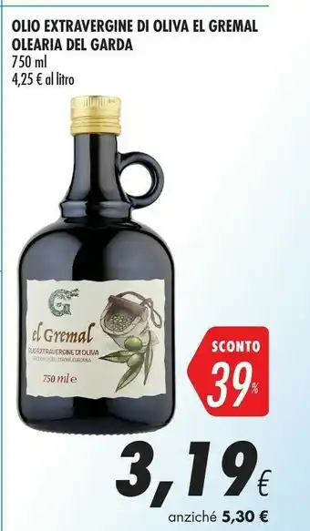 Coop Olearia del garda Olio Extravergine Di Oliva El Gremal offerta