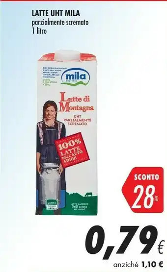 Coop Mila Latte Uht Parzialmente Scremato 1 Litro offerta