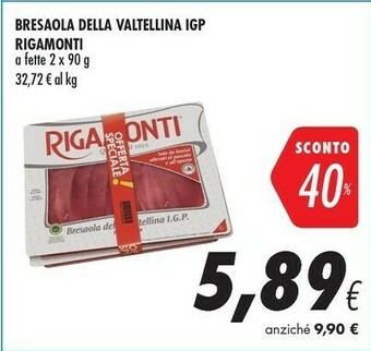 Coop Rigamonti Bresaola Della Valtellina Igp offerta
