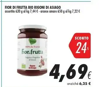 Coop Rigoni Di Asiago Fior Di Frutta Arance Amare Bio 650 G(ml) offerta