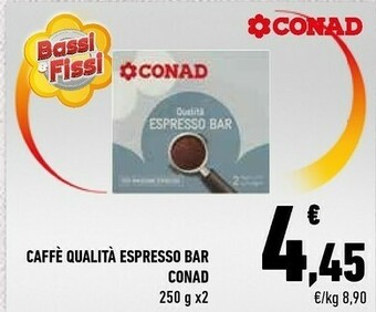 Conad Conad - Qualità Espresso Bar 250 G(ml) offerta