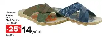 Carrefour Market Ciabatte Uomo Inblu offerta