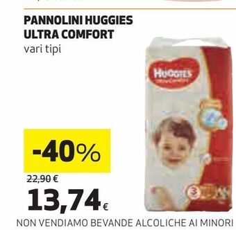 Ipercoop Pannolini huggies ultra comfort offerta