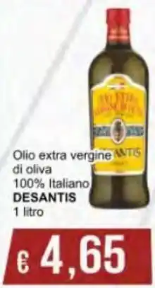 Desantis Olio Extra Vergine di Oliva 100% Italiano 1 litro