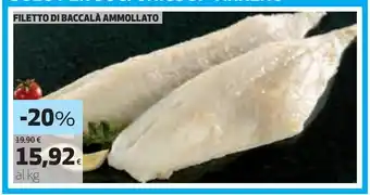 Ipercoop Filetto di baccalà ammollato offerta