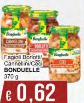 Italy Cash Bonduelle Fagioli Borlotti Cannellini/Ceci 370 g offerta