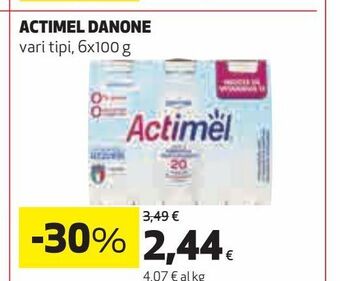 Ipercoop Actimel danone offerta