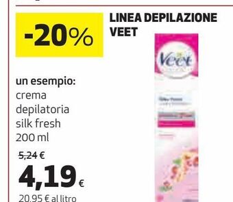 Ipercoop Linea depilazione veet offerta