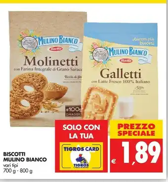 Tigros Barilla Biscotti Mulino bianco offerta