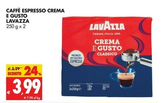 Tigros Lavazza Caffè offerta