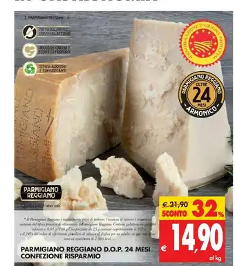 Tigros Parmigiano reggiano Parmigiano offerta
