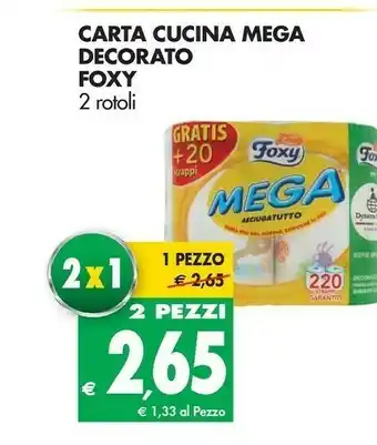 Tigros Foxy Rotoli di carta offerta