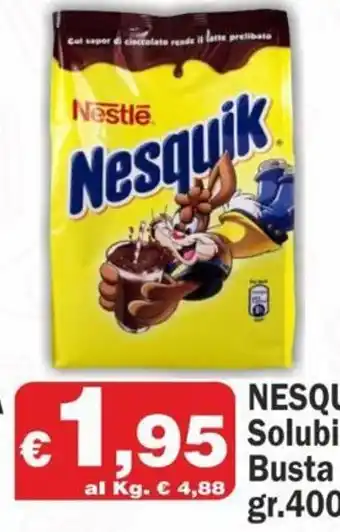 Primo Prezzo Nesquik Solubile Busta gr.400 offerta
