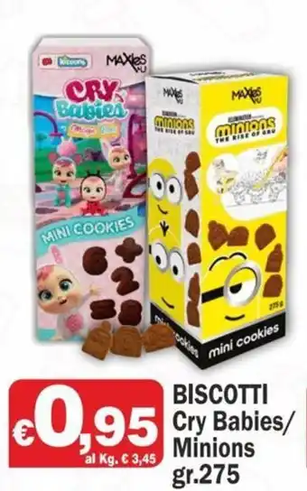 Biscotti Cry Babies/Minions gr.275