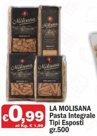 La Molisana Pasta Integrale tipi esposti gr.500