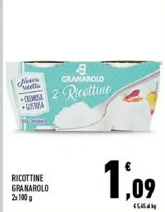 Conad City Granarolo 2 Ricottine 100 G(ml) offerta