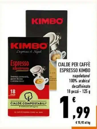 Conad City Kimbo Espresso Napoletano 125 G(ml) offerta