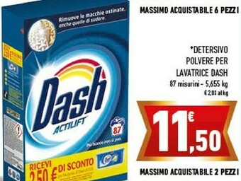 Conad City Dash Detersivo Polvere Per Lavatrice offerta