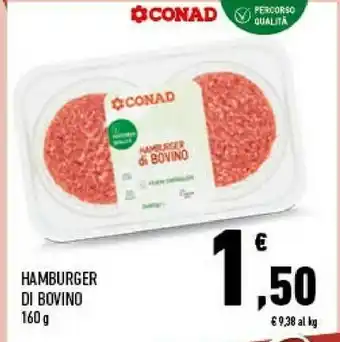 Conad City Hamburger Di Bovino offerta