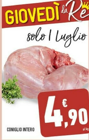 Conad City Coniglio Intero offerta