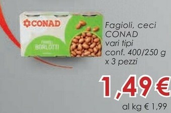 Conad Conad - Fagioli Borlotti offerta