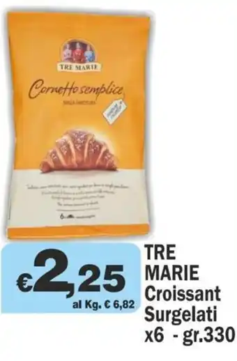 Tre Marie Croissant Surgelati x6 - gr.330