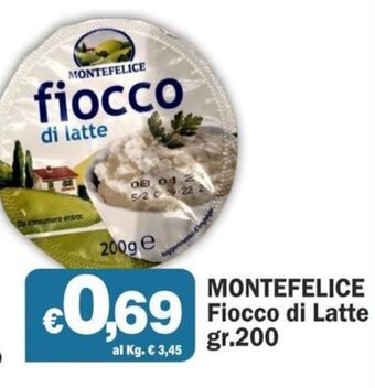 Montefelice Fiocco di Latte gr.200