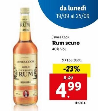 Lidl Rum scuro offerta