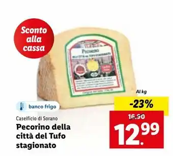 Lidl Pecorino della città del tufo stagionato offerta