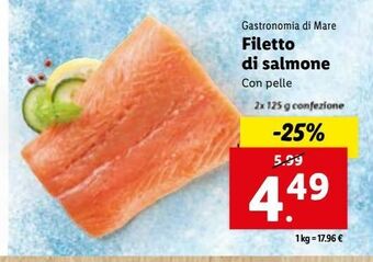 Lidl Filetto di salmone offerta
