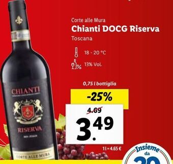 Chianti docg riserva