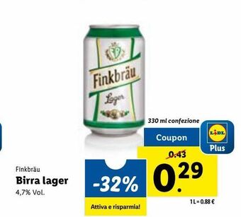 Lidl Birra lager offerta