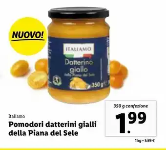 Lidl Pomodori datterini gialli della piana del sele offerta