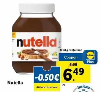 Lidl Nutella offerta