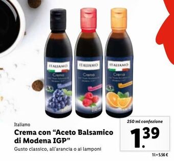 Lidl Crema con "aceto balsamico di modena igp" offerta
