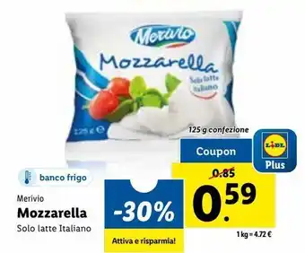 Lidl Mozzarella offerta