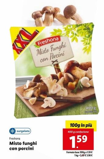 Lidl Misto funghi con porcini offerta