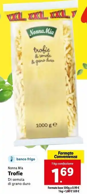 Lidl Trofie offerta